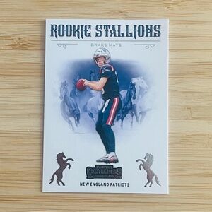 DRAKE MAYE 2024 Panini Contenders Football Rookie Stallions RC